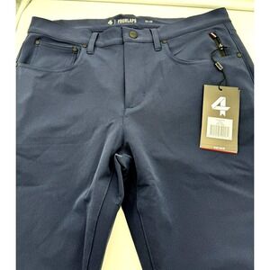 4 Four Laps Traverse Slim 32 30 Navy Stretch Golf Chino Pants Athletic Fit New